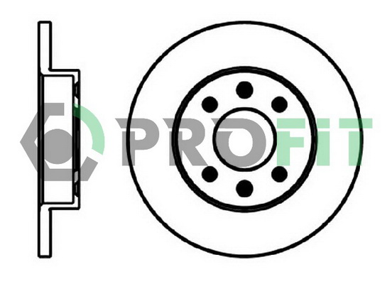 Гальмівний диск   5010-0055   PROFIT