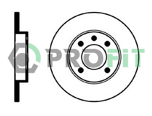 Гальмівний диск   5010-0103   PROFIT