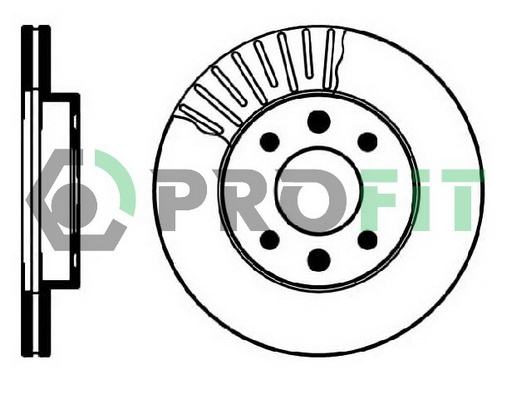 Гальмівний диск   5010-0158   PROFIT