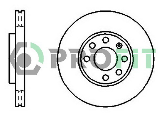 Гальмівний диск   5010-1041   PROFIT