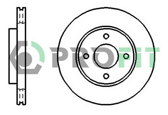 Тормозной диск   5010-1072   PROFIT