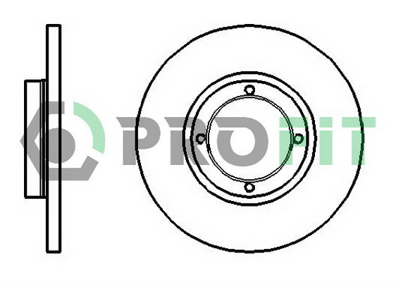 Гальмівний диск   5010-1076   PROFIT