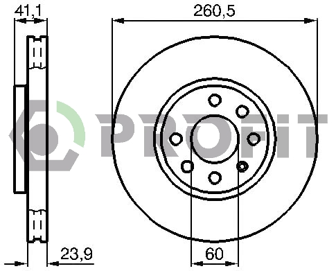 Гальмівний диск   5010-1131   PROFIT