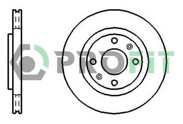 Гальмівний диск   5010-1140   PROFIT