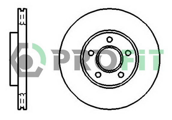 Гальмівний диск   5010-1172   PROFIT