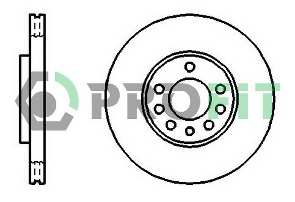 Гальмівний диск   5010-1191   PROFIT