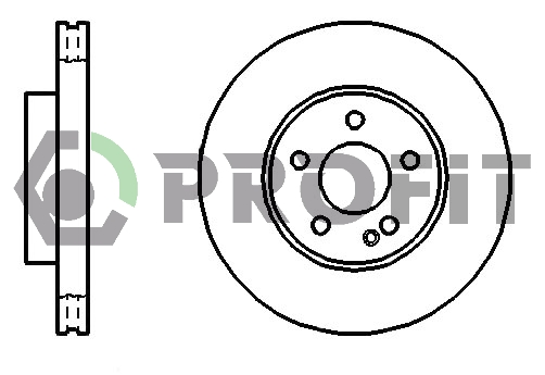 Гальмівний диск   5010-1203   PROFIT