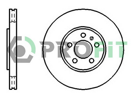Гальмівний диск   5010-1221   PROFIT