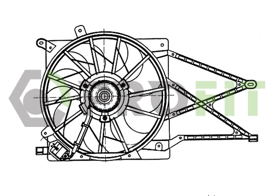 Вентилятор, система охолодження двигуна   1850-0003   PROFIT