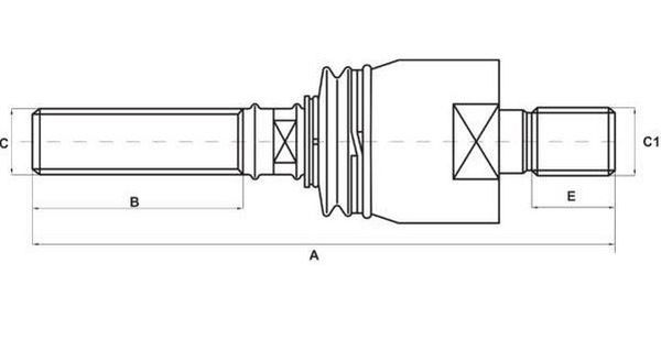 Осевой шарнир, рулевая тяга   STR-11A109   S-TR