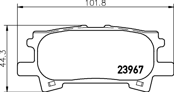Комплект тормозных колодок, дисковый тормоз   NP1028   NISSHINBO