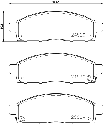 Комплект гальмівних накладок, дискове гальмо   NP3016SC   NISSHINBO