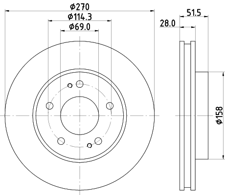 Тормозной диск   ND3028K   NISSHINBO