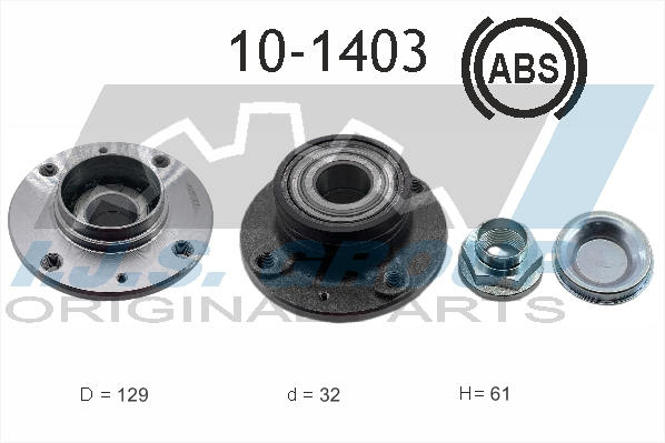 Комплект подшипника ступицы колеса   10-1403   IJS GROUP