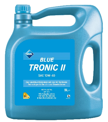 Моторное масло ARAL BlueTronic II 10W-40 5 л, 15F078