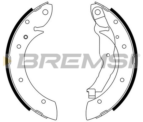 Комплект тормозных колодок   GF0077   BREMSI