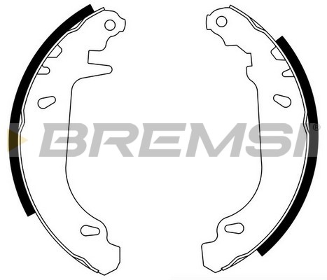 Комплект гальмівних колодок   GF0105   BREMSI