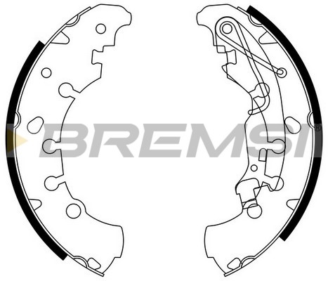 Комплект гальмівних колодок   GF0140   BREMSI