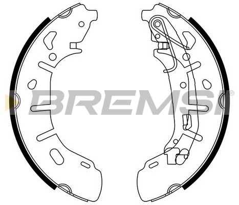 Комплект тормозных колодок   GF0148   BREMSI