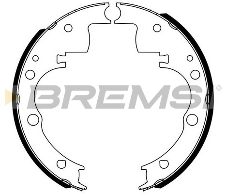 Комплект тормозных колодок   GF0166   BREMSI