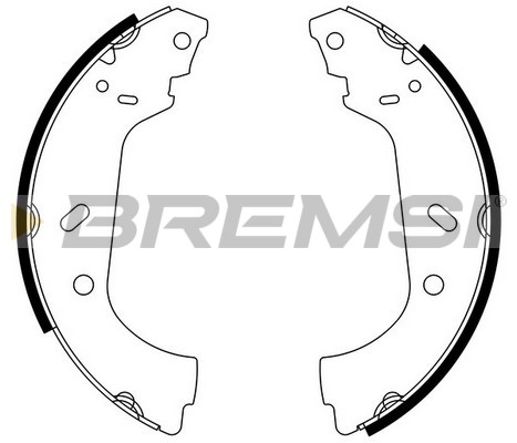Комплект гальмівних колодок   GF0177   BREMSI