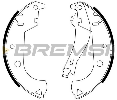 Комплект тормозных колодок   GF0184   BREMSI