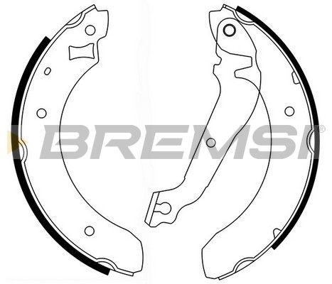 Комплект тормозных колодок   GF0215   BREMSI