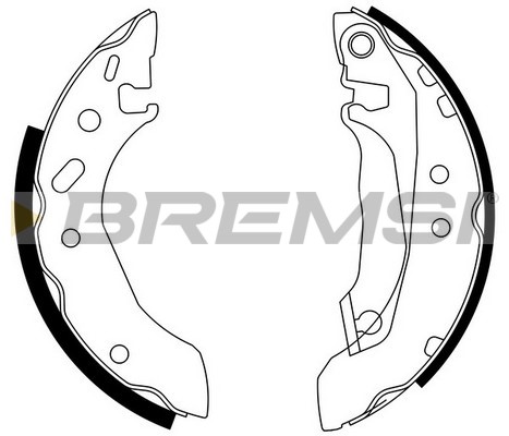 Комплект тормозных колодок   GF0226   BREMSI