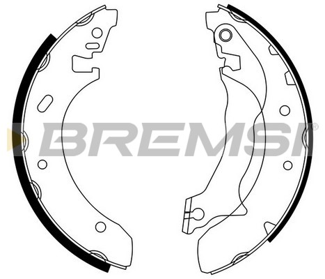 Комплект гальмівних колодок   GF0228   BREMSI