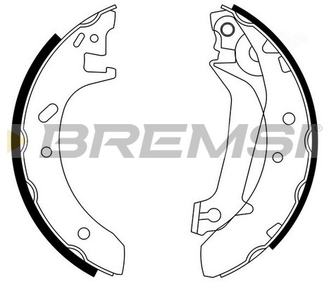 Комплект тормозных колодок   GF0229   BREMSI