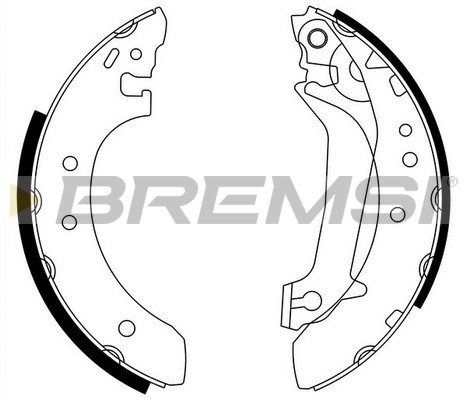 Комплект гальмівних колодок   GF0236   BREMSI
