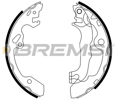 Комплект гальмівних колодок   GF0238   BREMSI