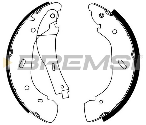Комплект тормозных колодок   GF0239   BREMSI