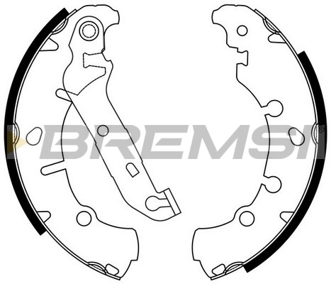 Комплект тормозных колодок   GF0243   BREMSI