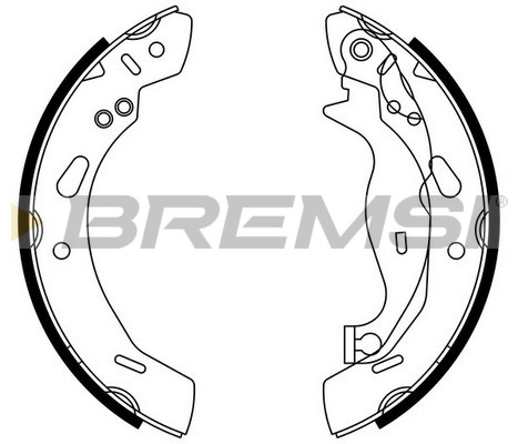 Комплект тормозных колодок   GF0249   BREMSI
