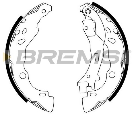 Комплект тормозных колодок   GF0291   BREMSI
