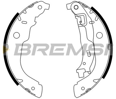 Комплект тормозных колодок   GF0389   BREMSI
