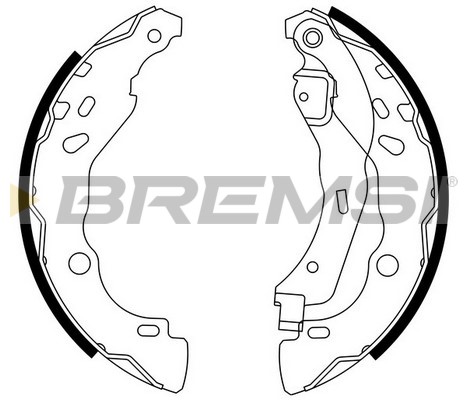 Комплект тормозных колодок   GF0409   BREMSI
