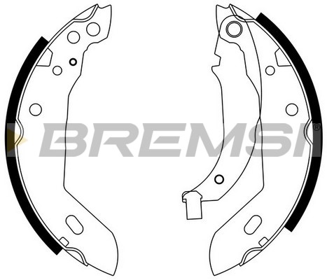Комплект тормозных колодок   GF0411   BREMSI