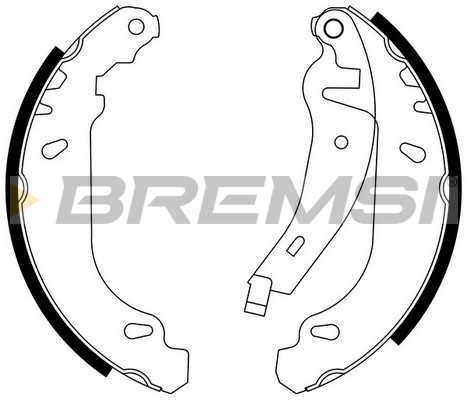 Комплект тормозных колодок   GF0415-2   BREMSI