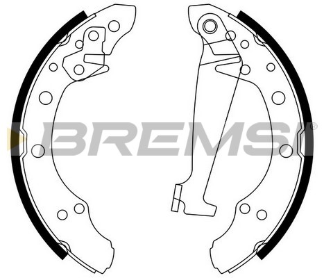 Комплект тормозных колодок   GF0556   BREMSI