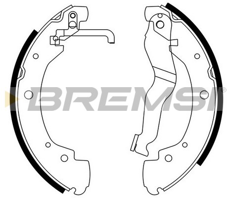 Комплект тормозных колодок   GF0557   BREMSI