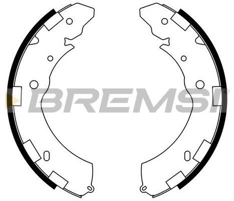Комплект тормозных колодок   GF0833   BREMSI