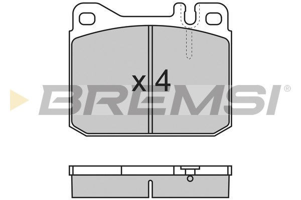 Комплект тормозных колодок, дисковый тормоз   BP2172   BREMSI