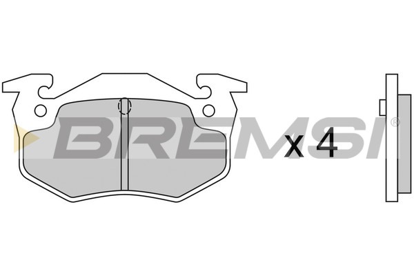 Комплект тормозных колодок, дисковый тормоз   BP2217   BREMSI