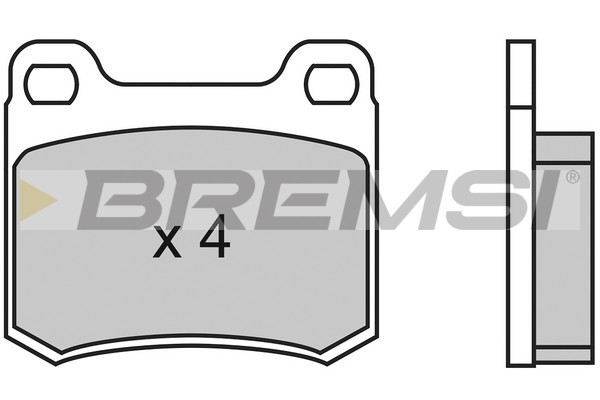 Комплект тормозных колодок, дисковый тормоз   BP2314   BREMSI