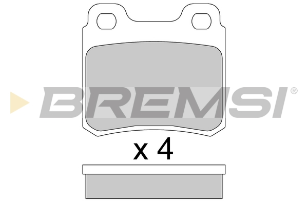 Комплект гальмівних накладок, дискове гальмо   BP2418   BREMSI
