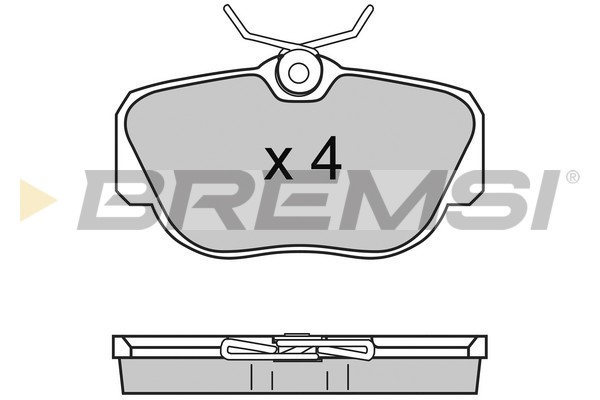 Комплект тормозных колодок, дисковый тормоз   BP2425   BREMSI