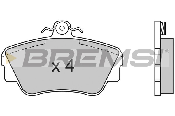 Комплект тормозных колодок, дисковый тормоз   BP2464   BREMSI