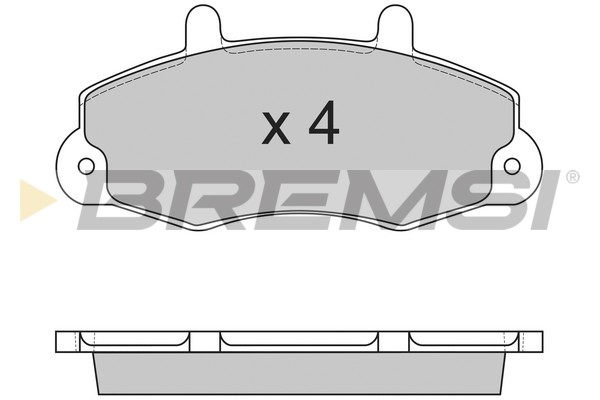 Комплект тормозных колодок, дисковый тормоз   BP2525   BREMSI